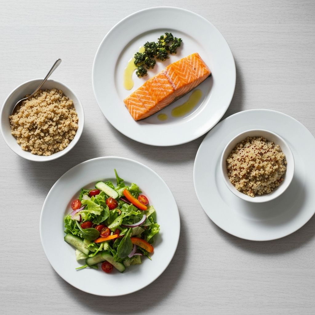 Blog header showing multiple plates with different portion sizes